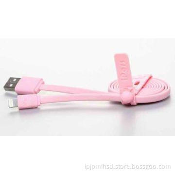 Pink Lightning IPhone USB Charger Cable / Apple Charger Cab